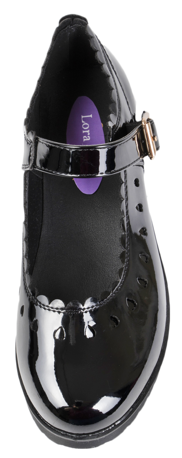 Girls Black Patent School Shoes Chunky Platforms Flat Sole Flatforms Kids Size | eBay